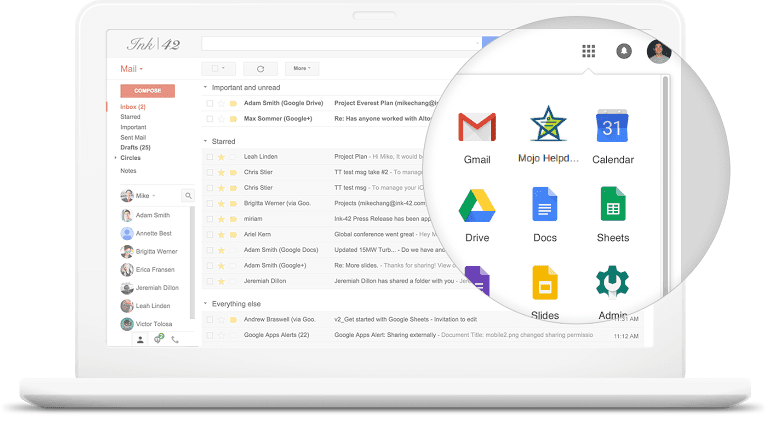Mojo Helpdesk’s IT ticketing system integrates with G-Suite.