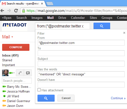 40 5 Gmail Filter